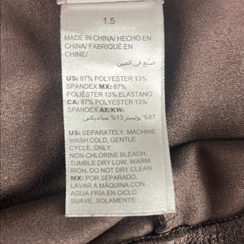 Chico's Women's size‎ 10 Brown Straight-Leg Pants - Picture 6 of 6